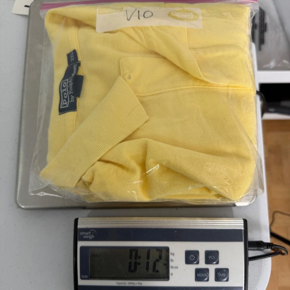 Polo Ralph Lauren Polo Shirt Mens XXL Short Sleeve Pique Yellow